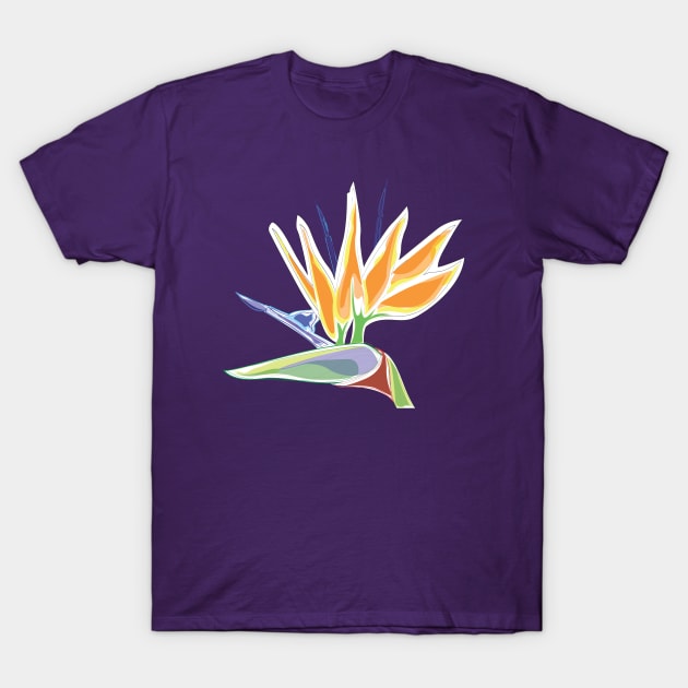 Bird Of Paradise Tropical Plant by Cricky T-Shirt by cricky